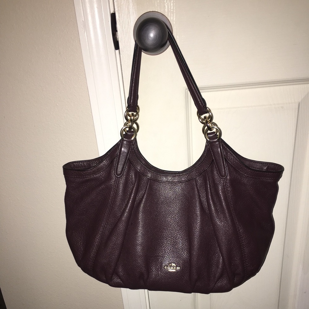 Coach Lily Oxblood leather shoulder bag